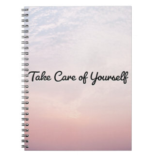 Kümmere dich um dich selbst notizblock