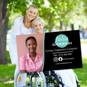Kümmern Companion Caregiver Magnetische Visitenkarte