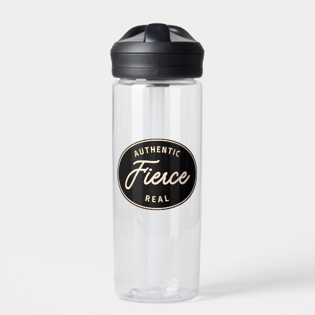 KÜMMERN SIE! 20 oz Wasserflasche, "Fierce.. Trinkflasche (Vorderseite)