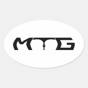 Kümmern Sie sich um Gap - schwarzen Text-Aufklebe Ovaler Aufkleber