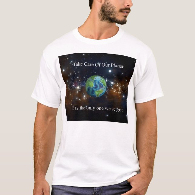 Kümmern Sie sich um unserem Planeten T-Shirt (Vorderseite)