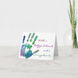 Kümmerte Herz notecard Karte