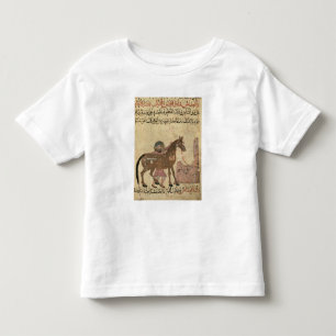 Kümmerte sich für das Pferd, Illustration Kleinkind T-shirt
