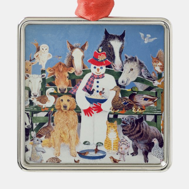 Kümmerte sich ornament aus metall (Vorne)