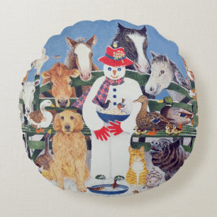 Kümmerte sich rundes kissen