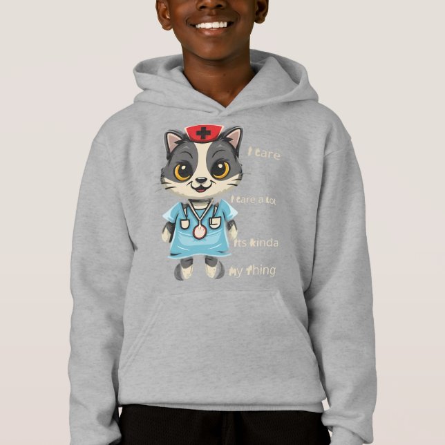 Kümmre Cat Nurse: Das ist mein Ding Hoodie (Vorderseite)