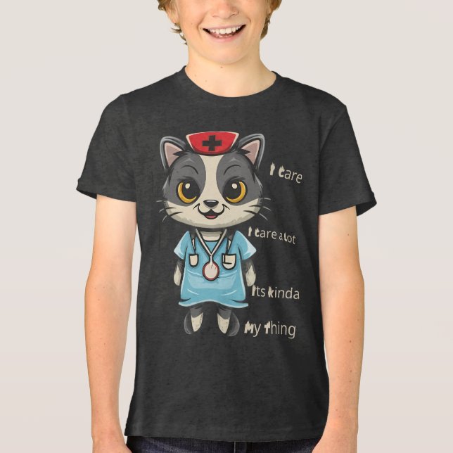 Kümmre Cat Nurse: Das ist mein Geschmack Tri-Blend Shirt (Vorderseite)
