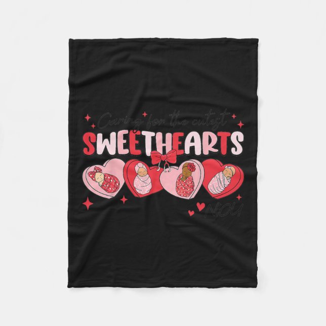 Kümmre für Sweethearl Nicu Nurse Valentine Swaddl Fleecedecke (Vorderseite)