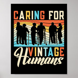 Kümmre für Vintage Menschen Krankenschwester und G Poster