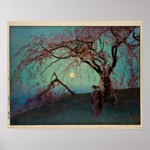 Kumoi Cherry Trees 1920 Japanischer Holzschnitt-Dr Poster