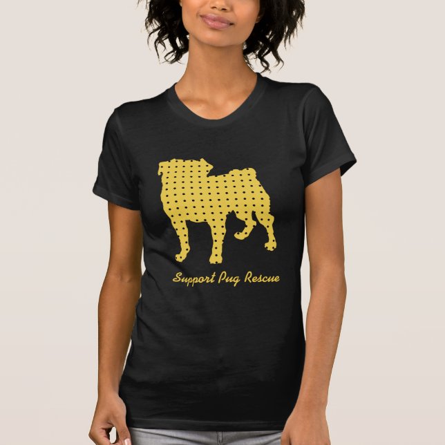 Kumpel-StützMops-Rettungs-Gelb der Mops-N T-Shirt (Vorderseite)