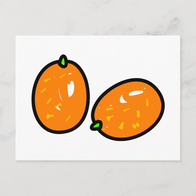 Kumquat Postkarte (Vorderseite)