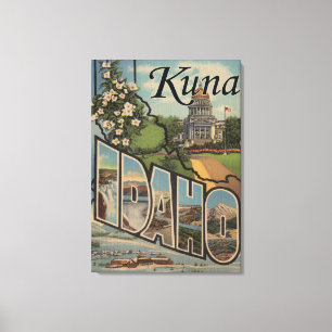 Kuna, IdahoGroße BuchstabenszenenKuna, ID Leinwanddruck