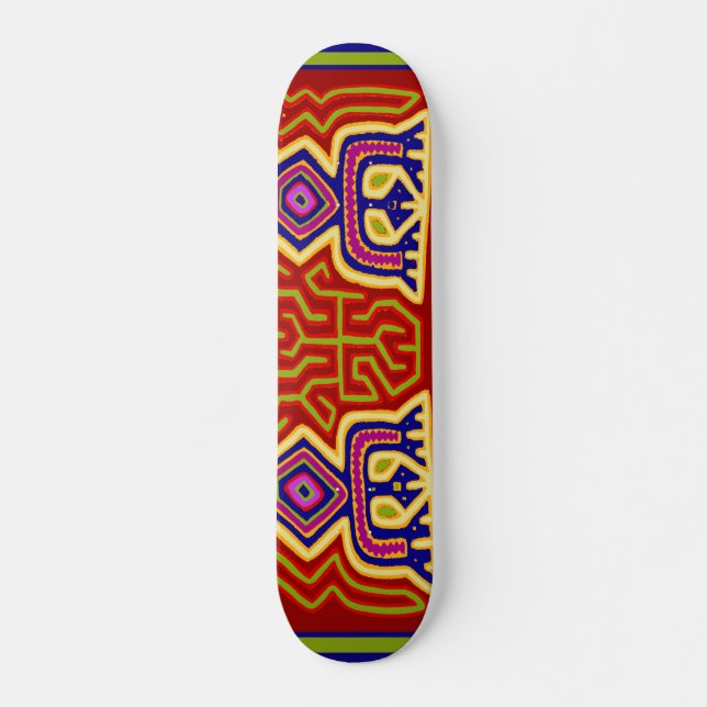 Kuna Indian Ancestral Spirit Skateboard (Vorne)