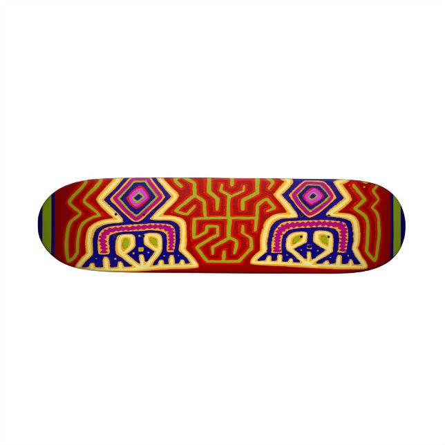Kuna Indian Ancestral Spirit Skateboard (Horizontal)
