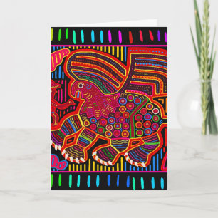 Kuna Indian Friendly Dragon Mola Karte