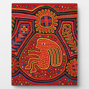 Kuna Indian Girl on a Bicycle Fotoplatte