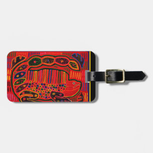 Kuna Indian Iguana Mola Gepäckanhänger