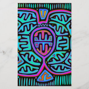 Kuna Indian Mariposa Briefpapier