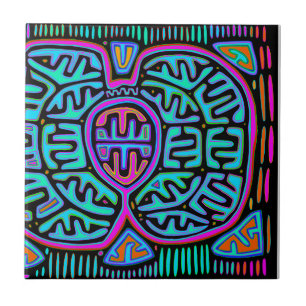 Kuna Indian Mariposa Fliese