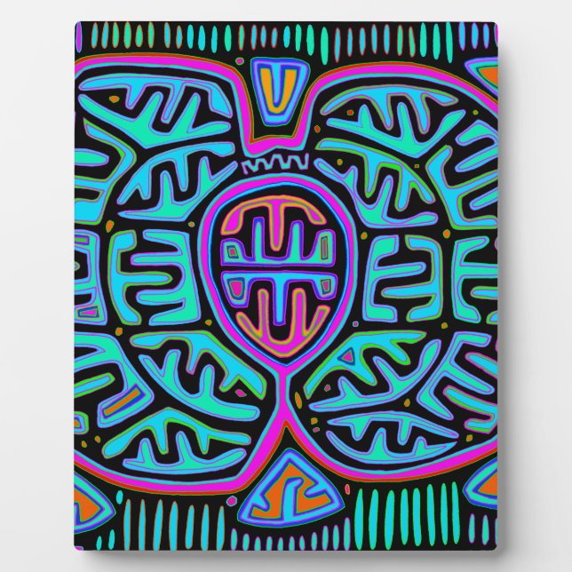 Kuna Indian Mariposa Fotoplatte (Vorderseite)