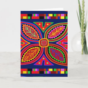 Kuna Indian Mola Flora Karte