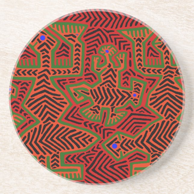 Kuna Indian Mola Spirits Untersetzer (Vorne)