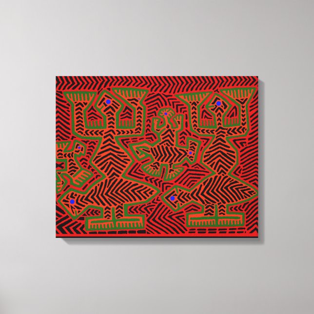 Kuna Indian Shaman Spirits Leinwanddruck (Vorderseite)