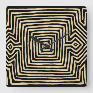 Kuna Indian Tortuga Mola Wanduhr