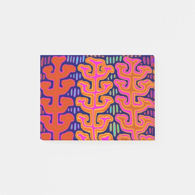 Kuna Indian Trees Post-it Klebezettel (Vorderseite)