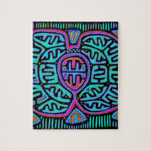 Kuna-Indianer Schmetterling Puzzle