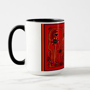 Kuna Indianische Gitarren Tasse