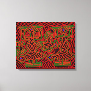 Kuna Indianische Schamanen-Geister Leinwanddruck