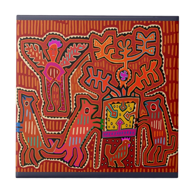 Kuna Shaman Peyote Ritual - SCOTUS beschneidet mei Fliese (Vorderseite)