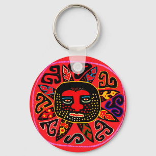 Kuna Tribal Del Sol Schlüsselanhänger