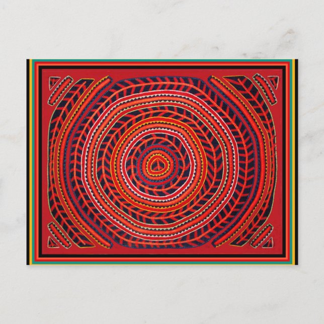 Kuna Tribal Universell Sun Postkarte (Vorderseite)
