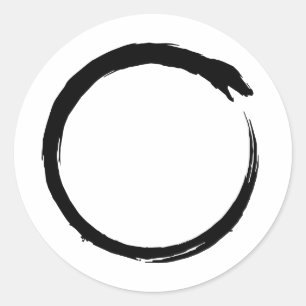 Kundalini ouroboros runder aufkleber