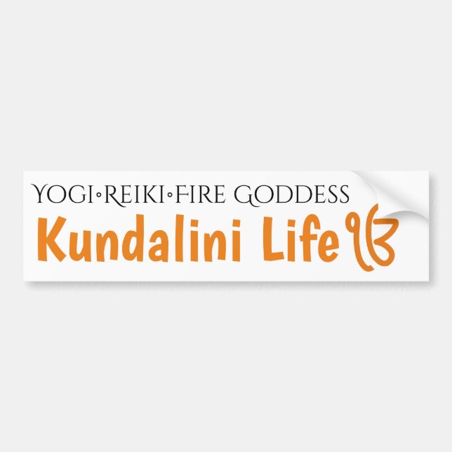 Kundalini Reiki Fire Goddess Autoaufkleber (Vorne)