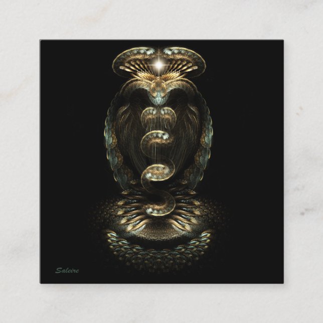 Kundalini Rising Quadratische Visitenkarte (Vorderseite)