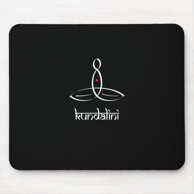 Kundalini - Stil des weißen Sanskrit Mousepad (Vorne)