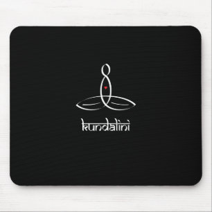 Kundalini - weiße Sanskrit Art Mousepad