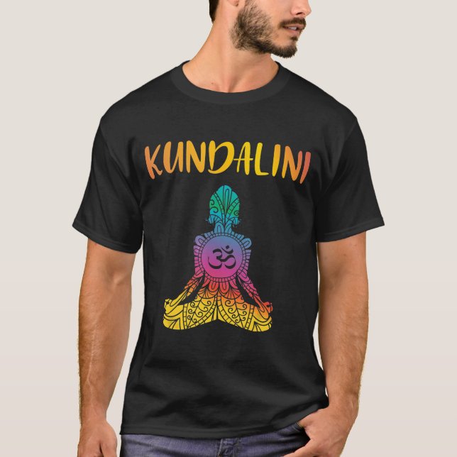 Kundalini Yoga Sat Nam Chakra Meditation Hindu Spi T-Shirt (Vorderseite)