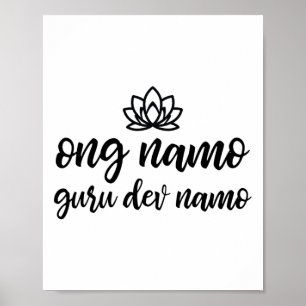 Kundalini-Yoga-Shirt Ong Namo Guru Dev Namo  Poster