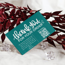 Kunde dankt dem Paket QR Code Coupon einfügen