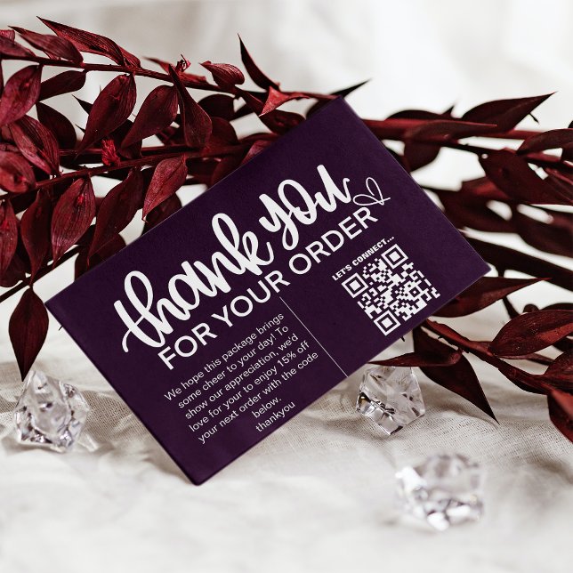 Kunde dankt dem Paket QR Code Coupon einfügen Visitenkarte (Von Creator hochgeladen)