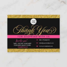 Kunde dankt Ihnen für die Paketeinlage und die Rab Visitenkarte