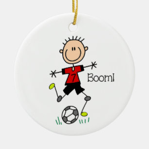 Kundenanfrage Boy Soccer Player Ornament