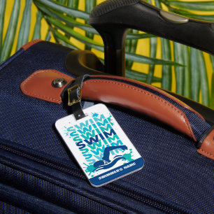 KUNDENBAR Swim Athlete's Bag Tag Gepäckanhänger