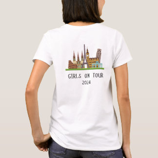 KUNDENBARE FERIENMÄDCHEN IM SOMMER - EUROPA AUF TO T-Shirt
