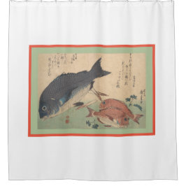 KUNDENBARE JAPANISCHE FISCH-DESIGN-Duschvorhang Duschvorhang